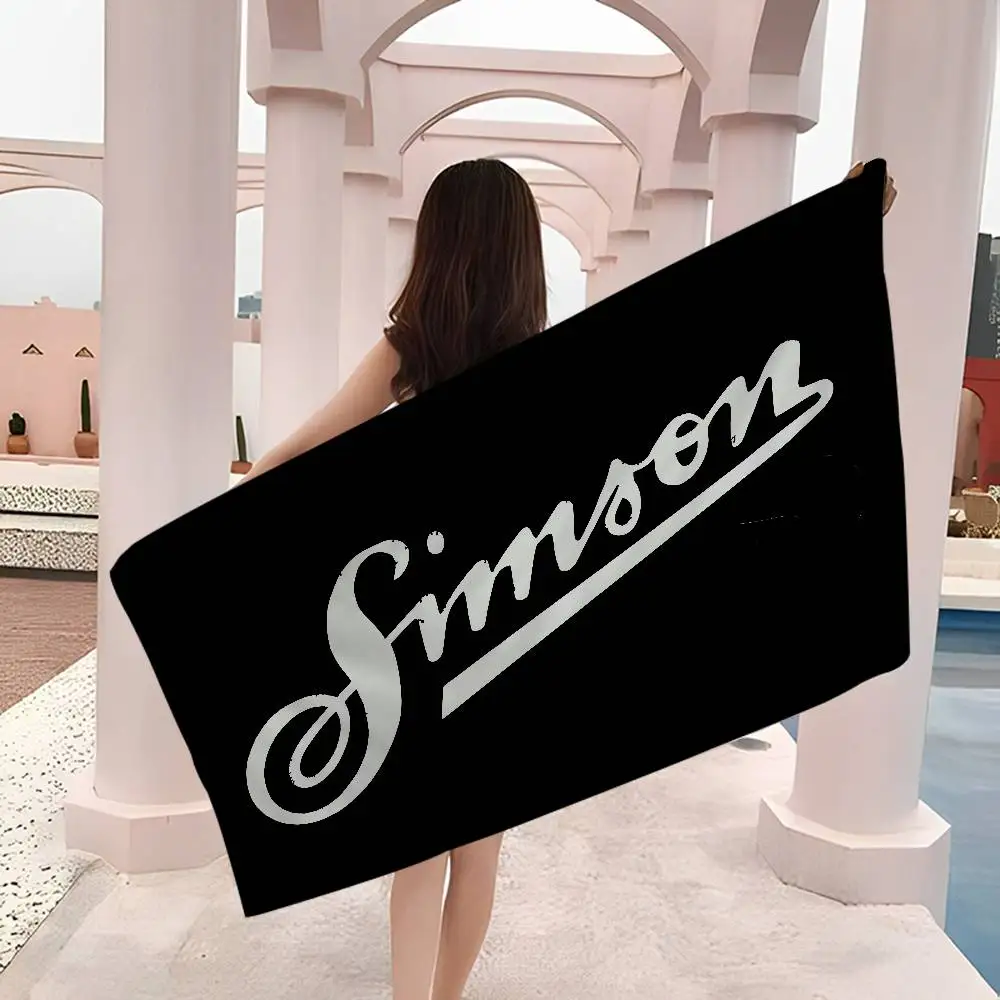 S-SimsonS LOGO Big Microfiber Beach Towels Quick Dry Towel Sand Beach Towels Pool Towel for Travel Swim Pool Yoga