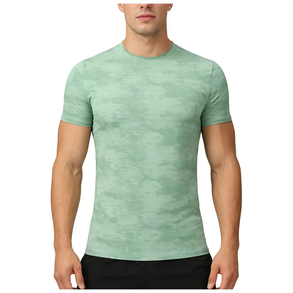 Compression Sport T Shirt Men Fitness Jogging Tops Summer Short Sleeve Running Workout Gym Clothing Sportswear Athletic T-Shirts