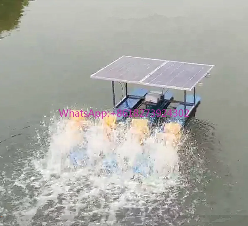 

Powered 400w Solar Paddle Wheel Aerator