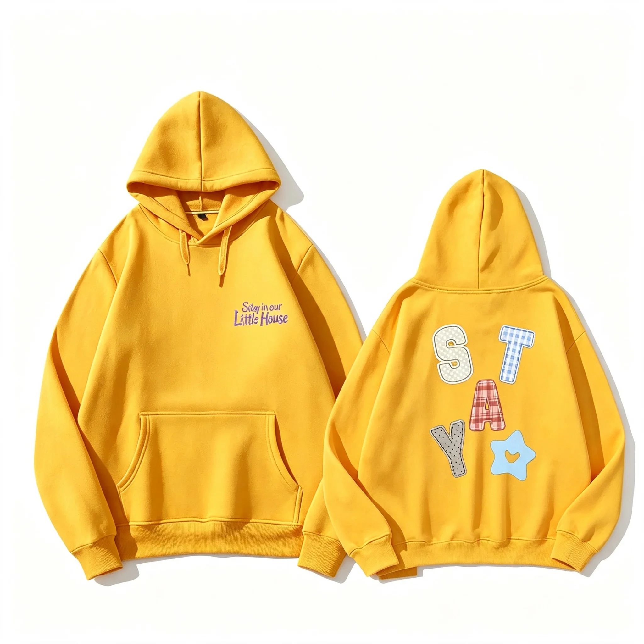 2026 neue Hoodies STAY In Our Little House Kpop Fashion Star Sweatshirt mit gleichem Buchstabendruck Hochwertiges dickes Baumwoll-T-Shirt – Detail 17