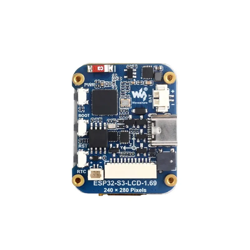Placa de desenvolvimento de tela ESP32-S3 de 1,69 polegadas, processador dual-core de 240 MHz, 240 × 280 pixels, suporta WiFi/Bluetooth