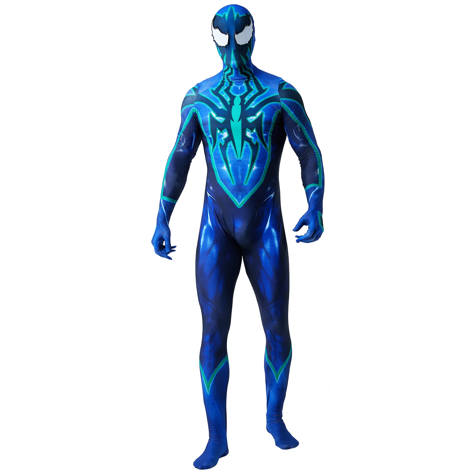 

Deluxe Spiderman Costume Adult Chasm Ben Reilly Scarlet Suit Superhero Costume Cosplay Spandex Bodysuit Halloween Costume Men