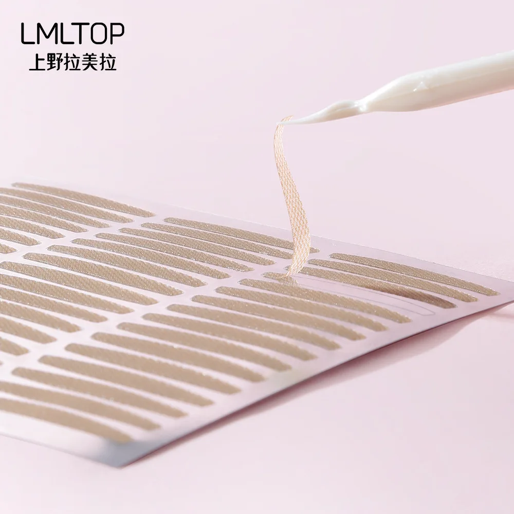 

Hot Sale Mesh Invisible Eyelid Tape 120 Pairs Lace Natural Skin Tone Double Fold Sticker for Eye Makeup Grooming Tool