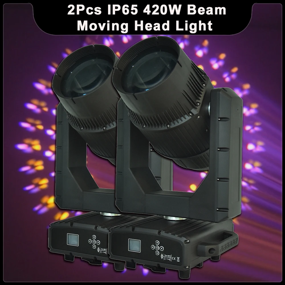 

2Pcs/lot IP65 420W Beam Moving Head Light Spot Prism Half Color Rainbow Effect DMX DJ Disco Party Stage Effects Waterproof Lamp