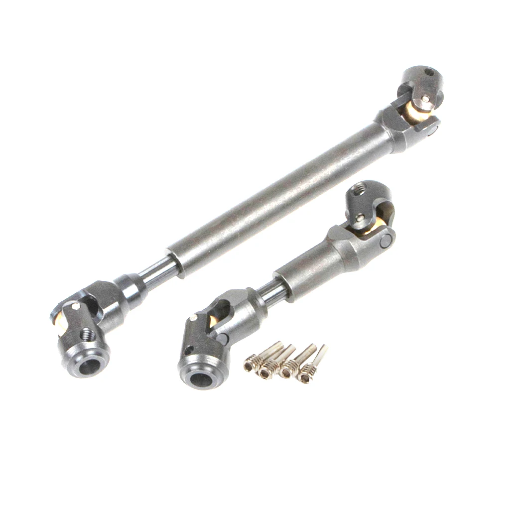 2pieces 1/10 Universal Drive Joint Aluminum Alloy Spline Design Rc Universal Drive Joint For Trx4 RC Car Part