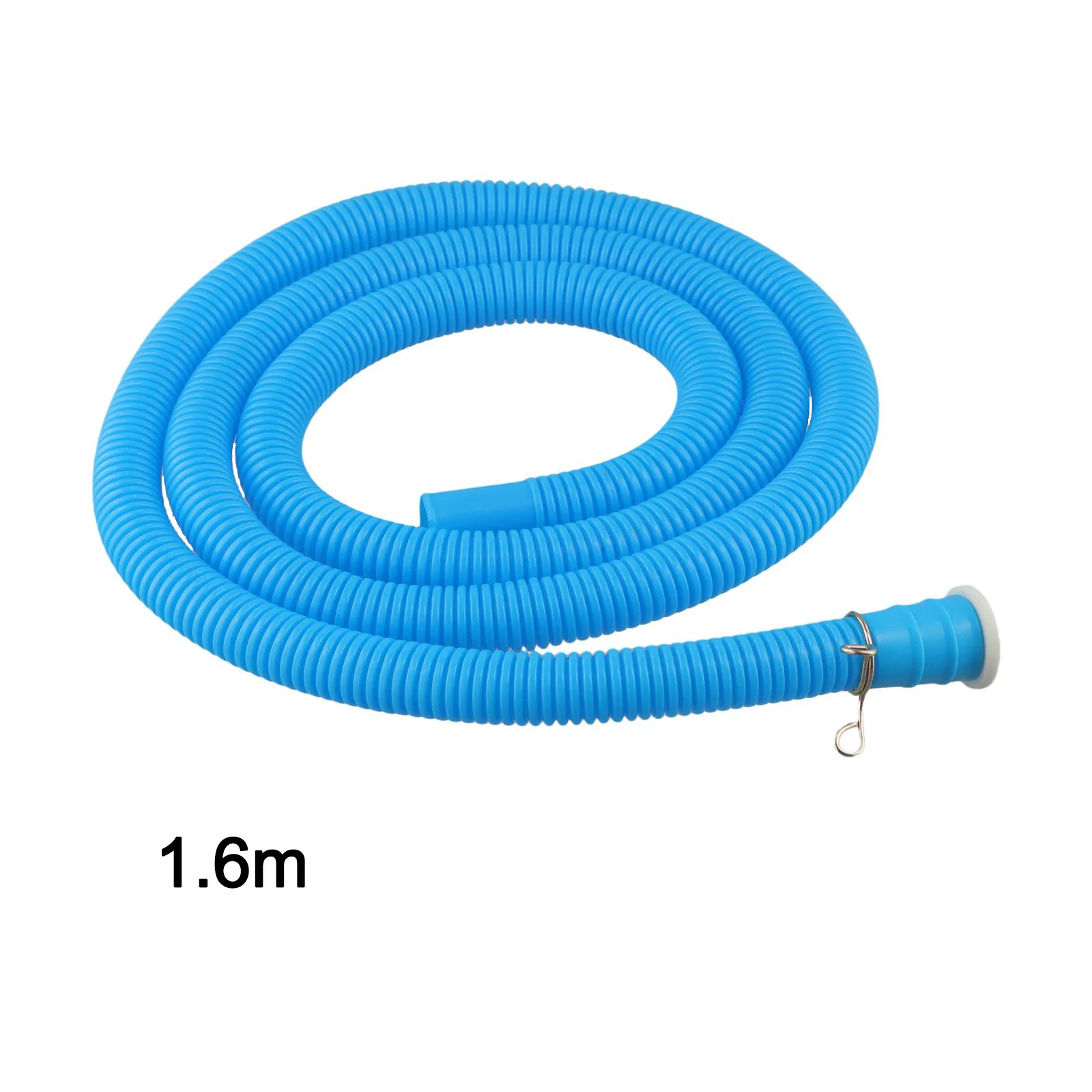 Split AC Units Hose Air Conditioner Drain Hose 5.2ft Plastic Material Stainless Steel Clamp Tight Seal 5.2ft Length
