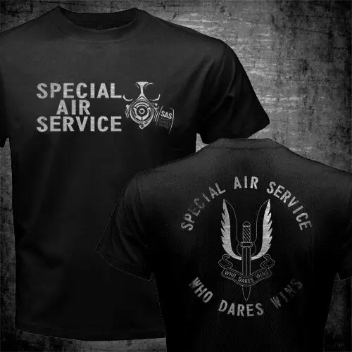 New United Kingdom British Army Special Force SAS Special Air Service Men T-shirt Fashion