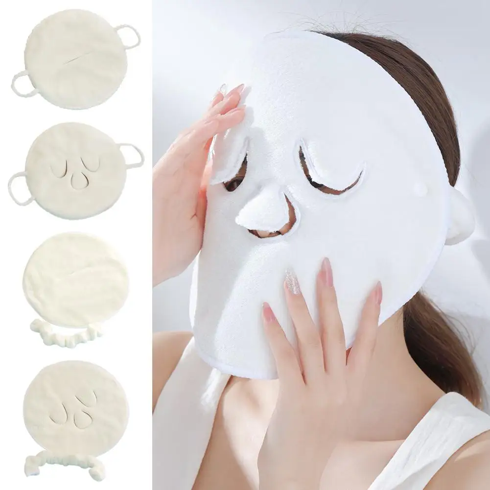 Mascarilla para el cuidado de la piel, toalla de compresión caliente de algodón, compresa húmeda, toalla Facial al vapor, abre la piel, limpieza de poros, compresa, herramientas de belleza para el cuidado Facial