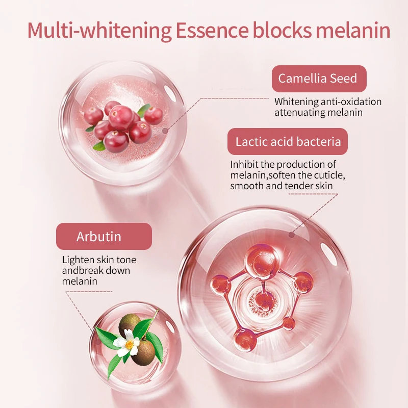 SOBER-SKIN Whitening Private Parts Set Remove Dark Melanin Pink Areolas Whiten Butt Knee Underarm Bleaching Serum 5 Bottles