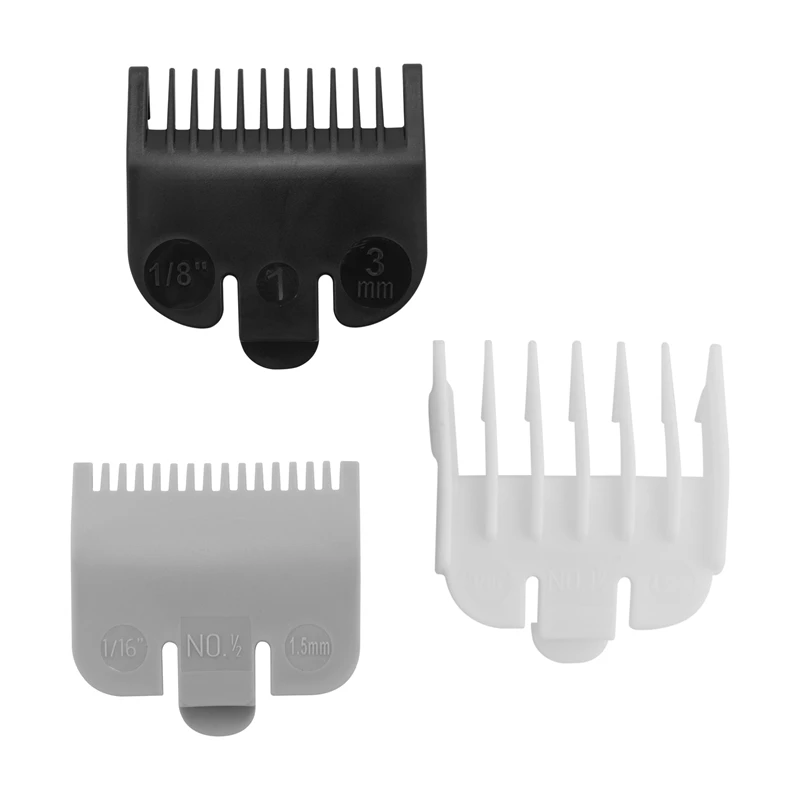 3 Stuks Universele Tondeuse Limiet Kam Limiet Kam Haircut Tools Elektrische Clipper Remklauw 1.5Mm / 3Mm / 4.5Mm