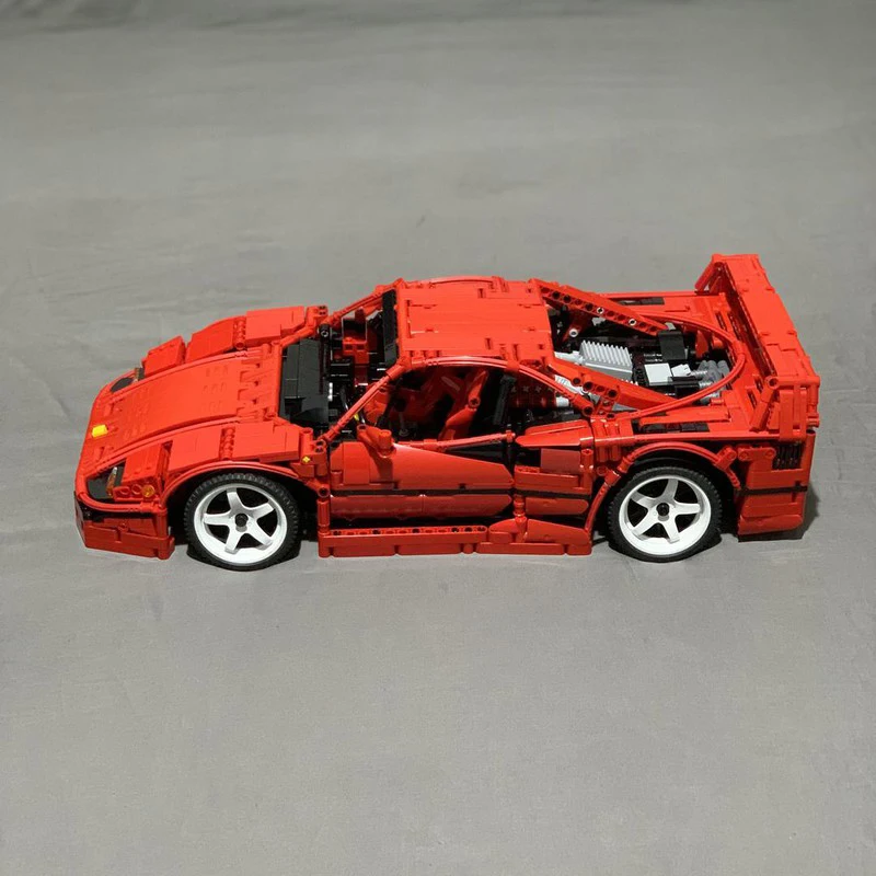 新商品 2596ピース ホットセール モック テクニカル レーシング F-40 レッド スーパーカー モデル 組み立てブロック スピードビークル ブロック おもちゃ 子供 大人向けギフト