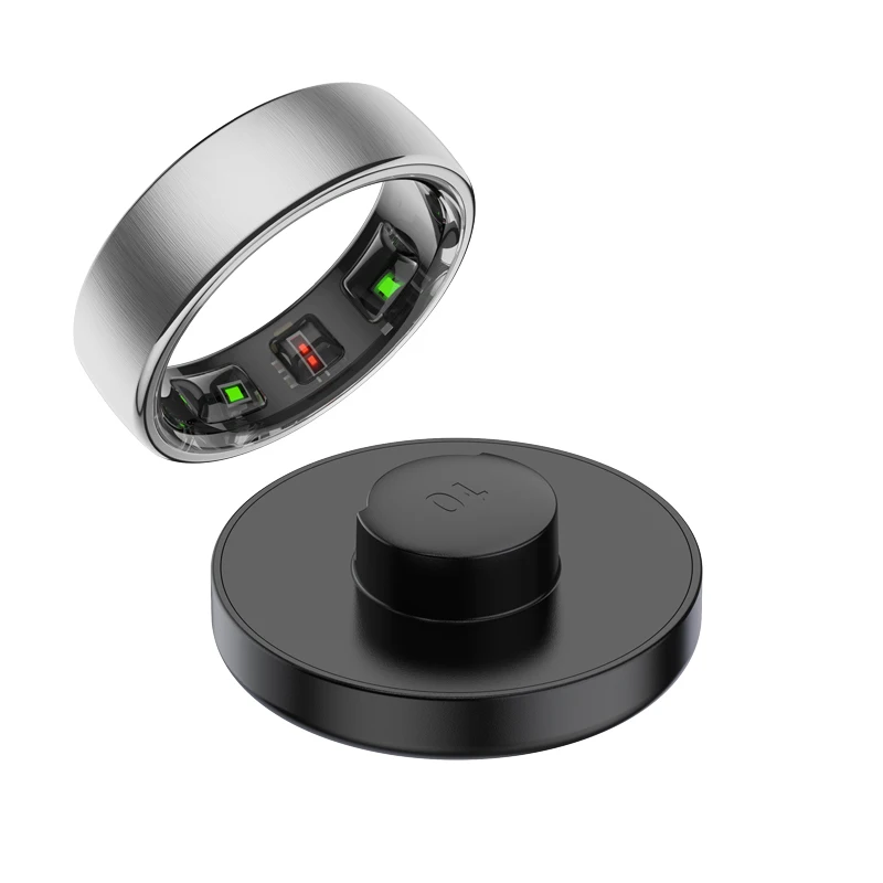 R10 Smart Ring For Men Women with Wireless Charging,SkinTemperature Health and Sleep Monitor,Multi-sport Modes For Andriod IOS