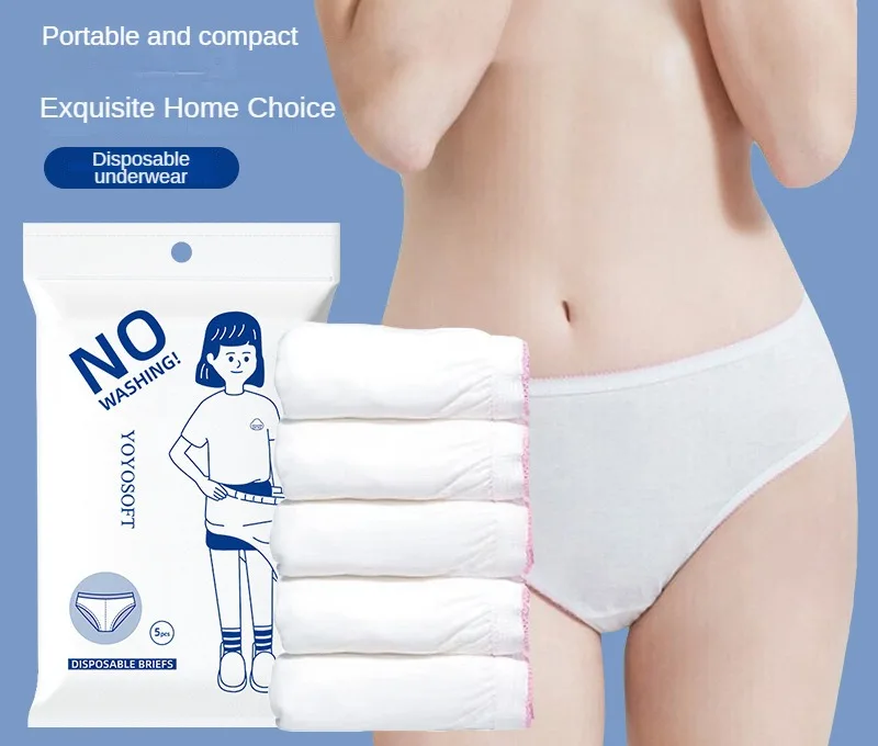 Postpartum Pregnant Women's Day Throw Free Wash Sterile Underwear New Type of Disposable Hotel Cotton Underwear for Men Women