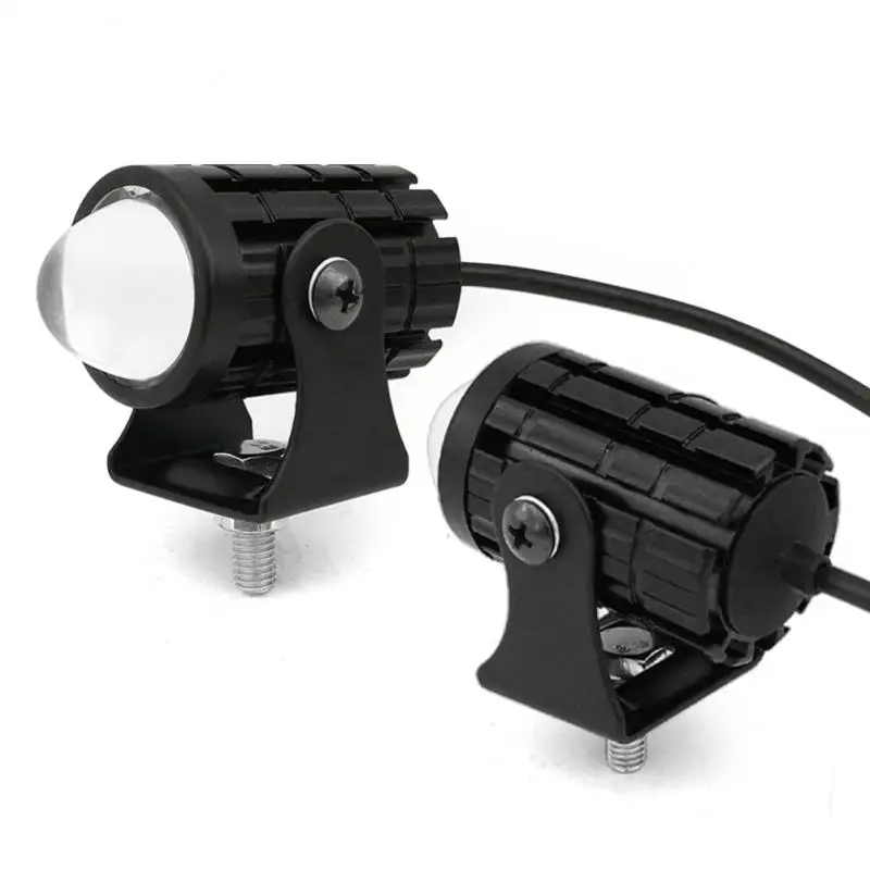 Motorcycle Spotlight Headlamp Led Two-Color Small Steel Gun Far And Near Integrated Waterproof Super Bright