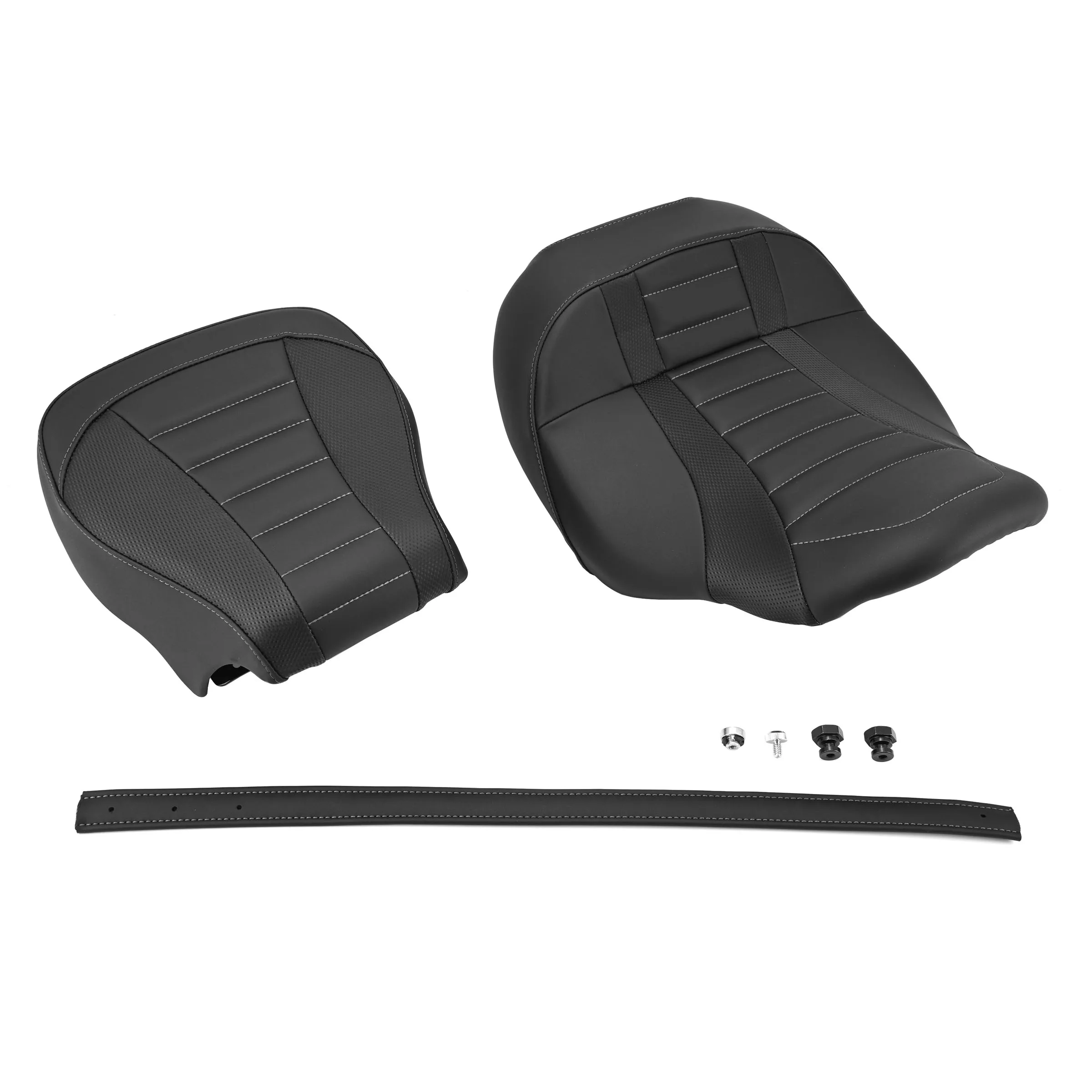 For 2024-up Harley-Davidson Street Road Glide CVO 121 Separate Stitched Front And Rear Seat Cushions Motorcycle Seat Covers