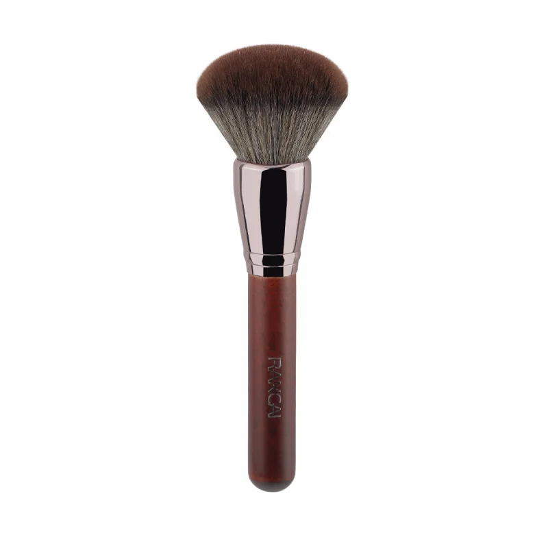 Novo grande pincel de pó blush escova de madeira do vintage configuração de cor maquiagem contorno destaque escova alta qualidade alta elasticidade macia