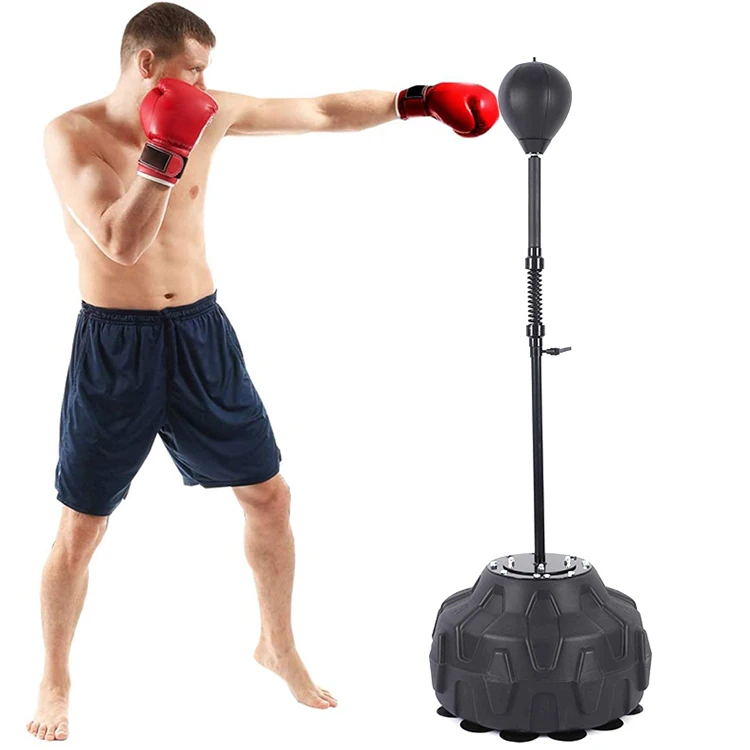 Height Adjustable Heavy Punching Bags Freestanding Reflex Boxing Balls For Adults With Suction Cup Large Base