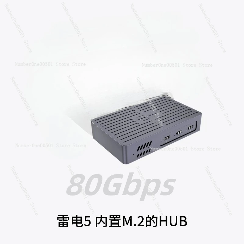 

Thunderbolt 5 SSD Enclosure & Hub - 80Gbps External NVMe Dock for Mac M4 Pro/Max & Windows PCs