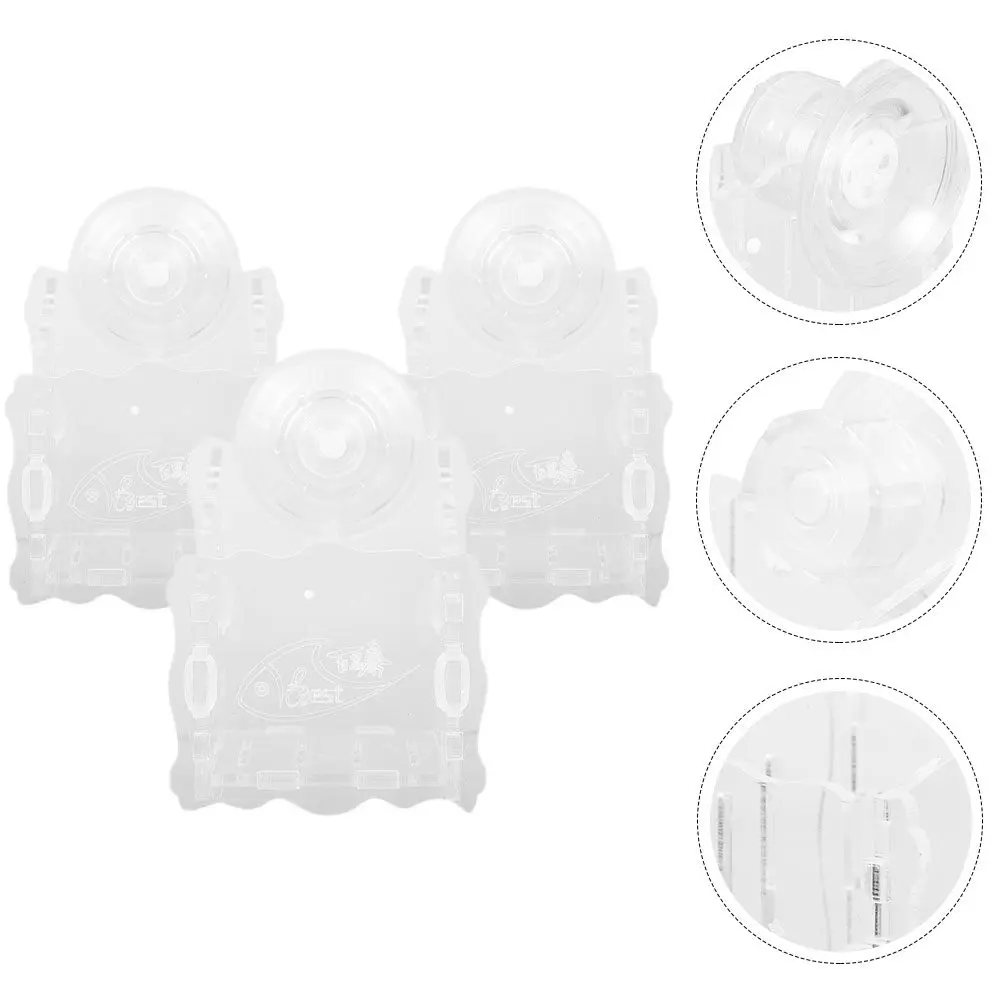 

Набор из 3 акриловых стаканов-кашпо для аквариума, прозрачные держатели для растений на присосках, контейнеры для водных растений, креативное использование