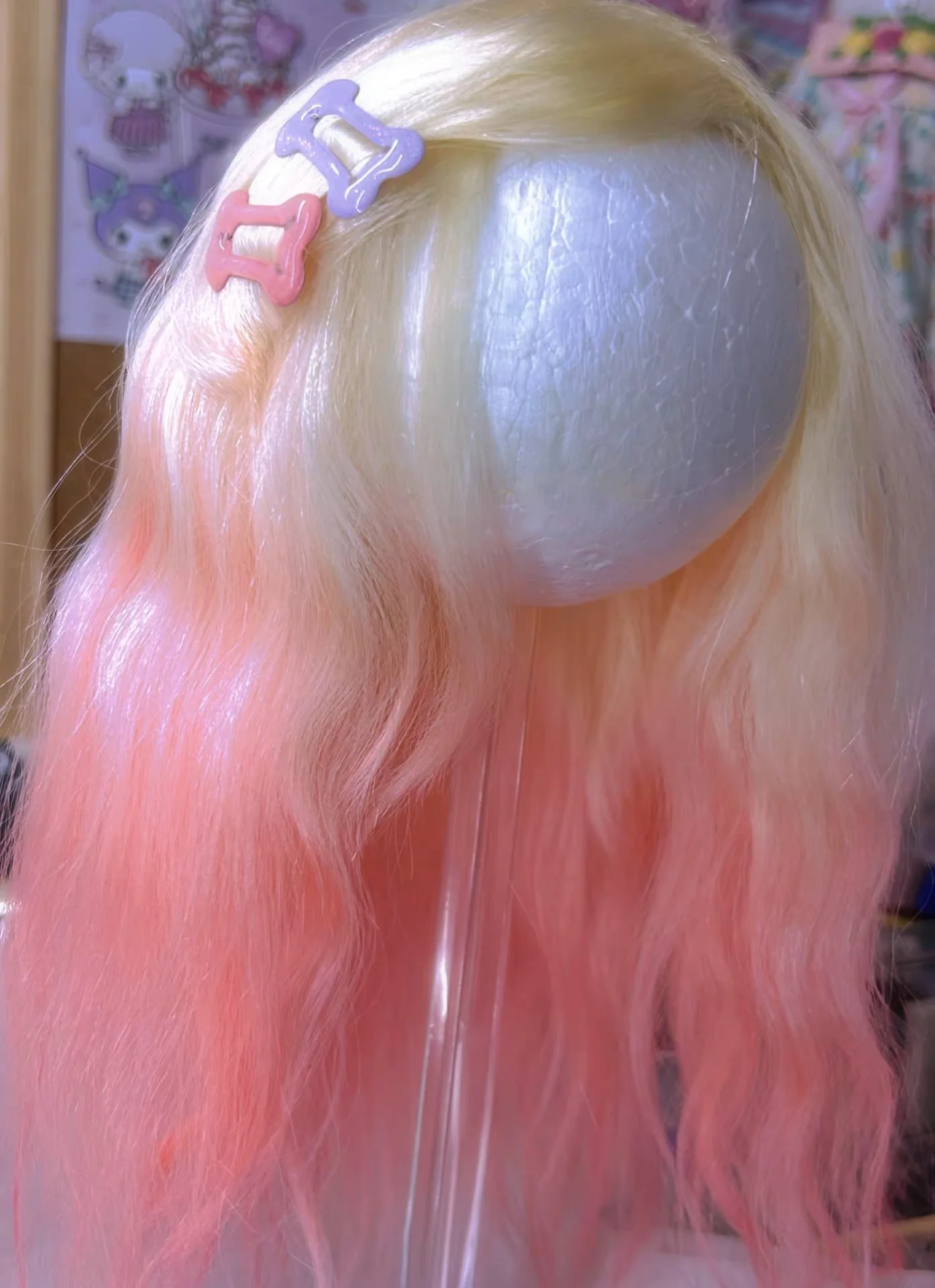 

2026 Парик Dula Doll для кукол Blythe Qbaby, яркие цвета, усиленные швы волос, для обхвата головы 9-10 дюймов