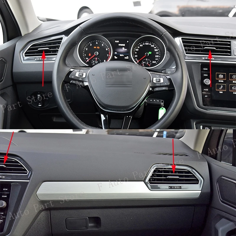 For VW Tiguan MK2 2017 2018 2019 2020 2021 Car Front Dashboard Air Conditioner Outlet A/C Air Conditioning Vents Tab Clip Pick