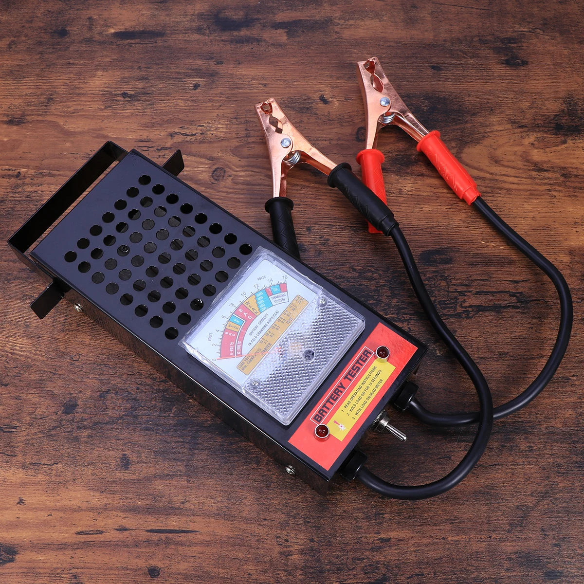 

6V 12V Tester Electric Checker Automotive Analyzer Storage 100A 12V 50A 6V Clamps Easy Use Steel