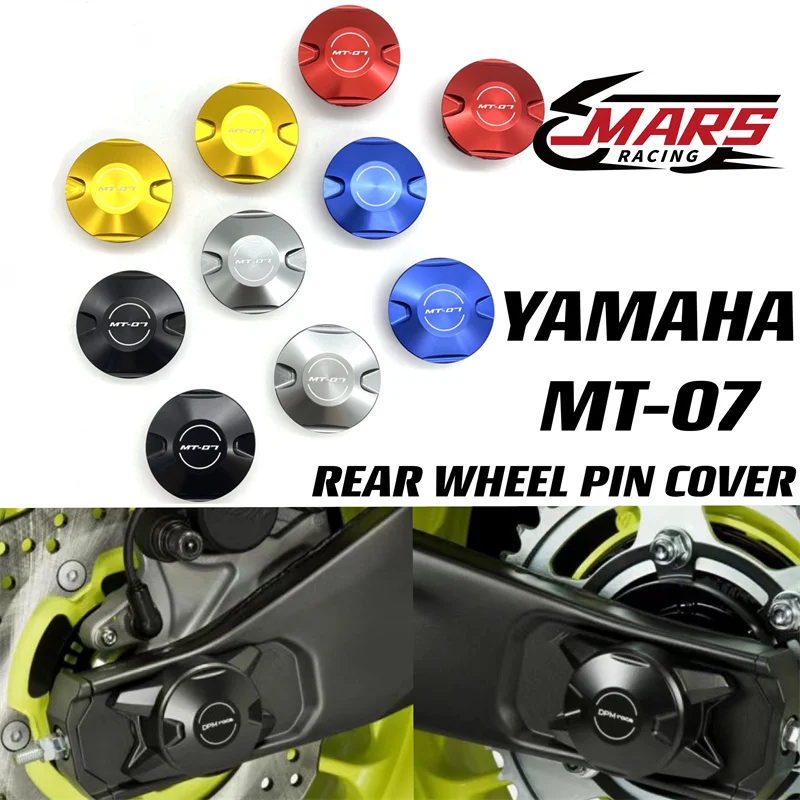 Motorcycle Accessories Rear Wheel Pin Cover Fits For Yamaha MT-07 FZ07 mt07 2018 2019 2020 2021 MT07 2018-2024