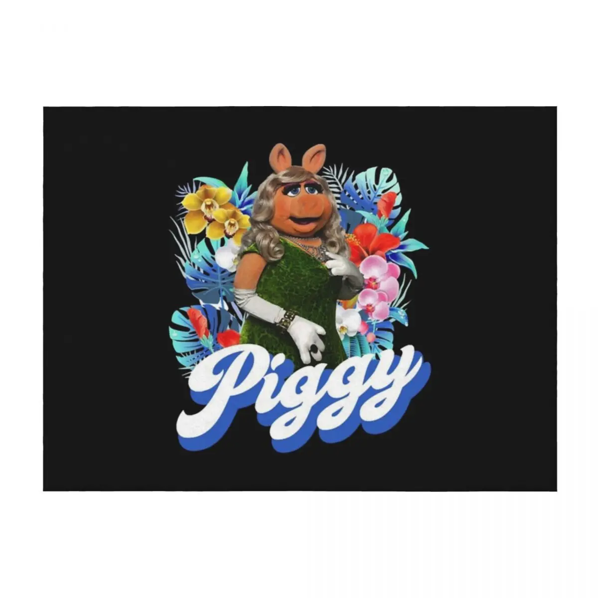 

Miss Piggy Throw Blanket Furry Warm Hair sofa bed Blankets
