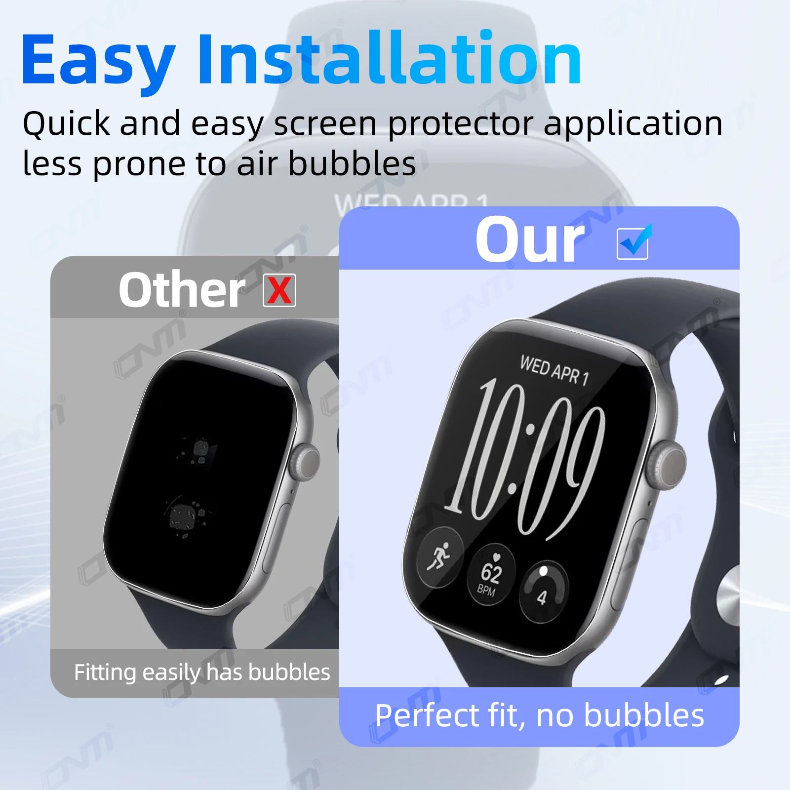 Hydrogel-Folie für Apple Watch Series 12 42mm/46mm Kratzfeste HD Vollflächige Schutzfolie für Bildschirm und Zubehör – Detail 5