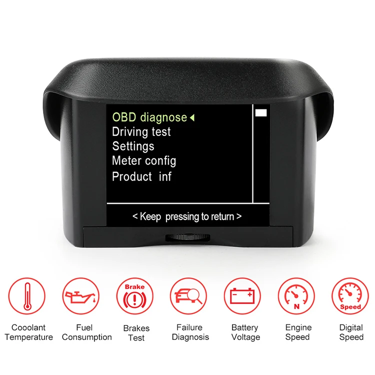 Universal OBD2 Scan ANCEL A202 Automotive On-board Computer Auto Digital Display Newest Version Temperature Gauge OBD2 Scanner