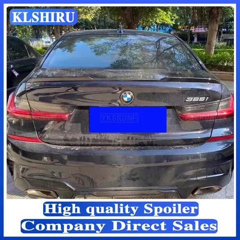 YKSRDNF 리어 트렁크 테일 스포일러 범퍼, BMW 3 시리즈 G20 320i 325i 2019 + ABS 브라이트 블랙 M3 스포일러 YKSRDNF 리어 트렁크 테일 스포일러 범퍼, BMW 3 시리즈 G20 320i 325i 2019 + ABS 브라이트 블랙 M3 스포일러