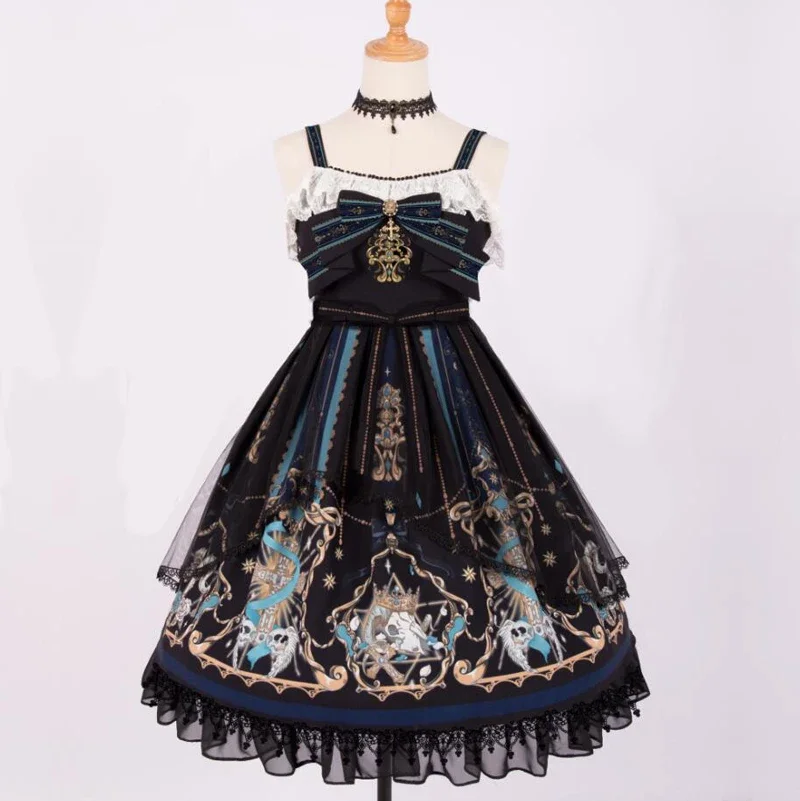 

The Redemption of God ~ Gothic Printed Lolita Dress by YLF