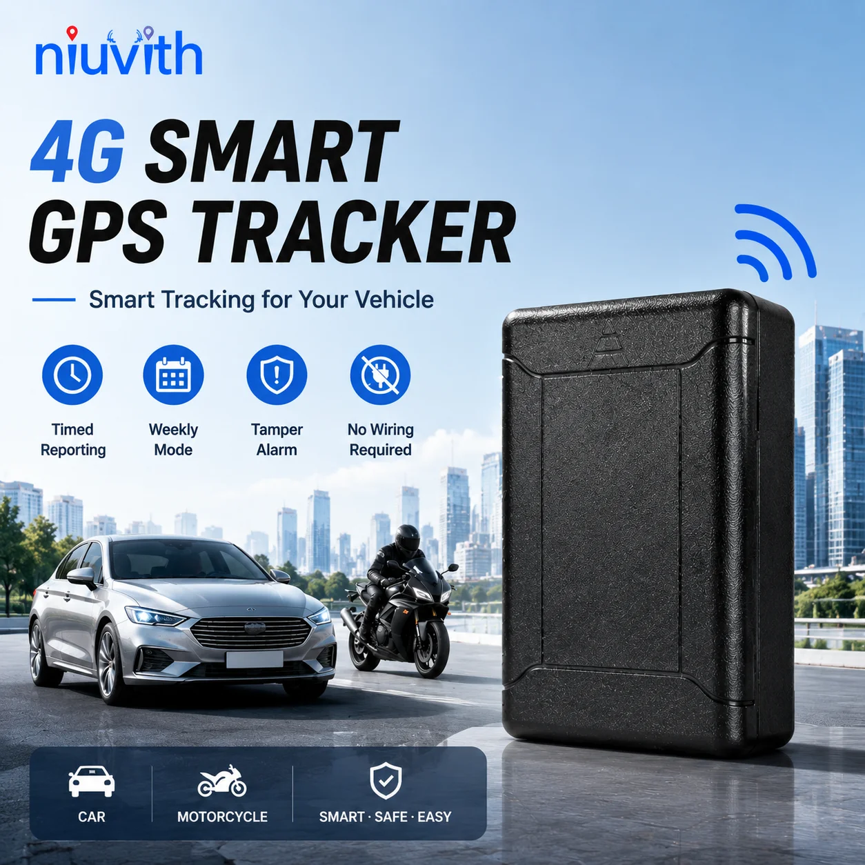 Heavy Equipment Gps Tracker - Niuvith 4G GPS Tracker for Car