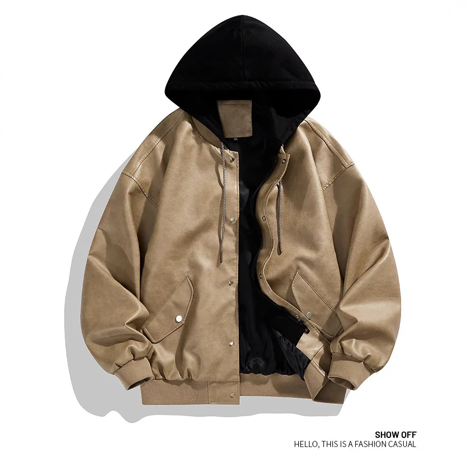 

2025 Winter Autumn New Fashion Korean Style Men's Vintage Casual Trendy Hooded Cotton Padded Jackets Male Clothes Coats Tops