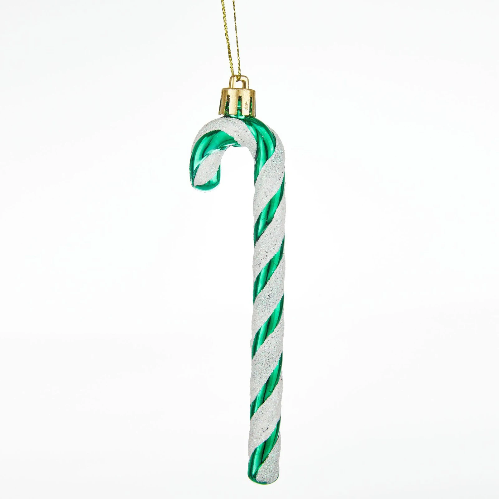 6Pcs Curved Cane Christmas Pendant Reusable Christmas Ornament for Parties Weddings Office Buildings