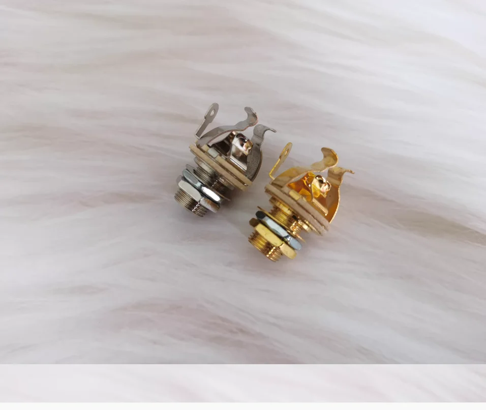 

1 шт./лот, многоконтактный разъем с 6 медными клеммами для электрогитары и бас-гитары, одноканальный пассивный входной разъем