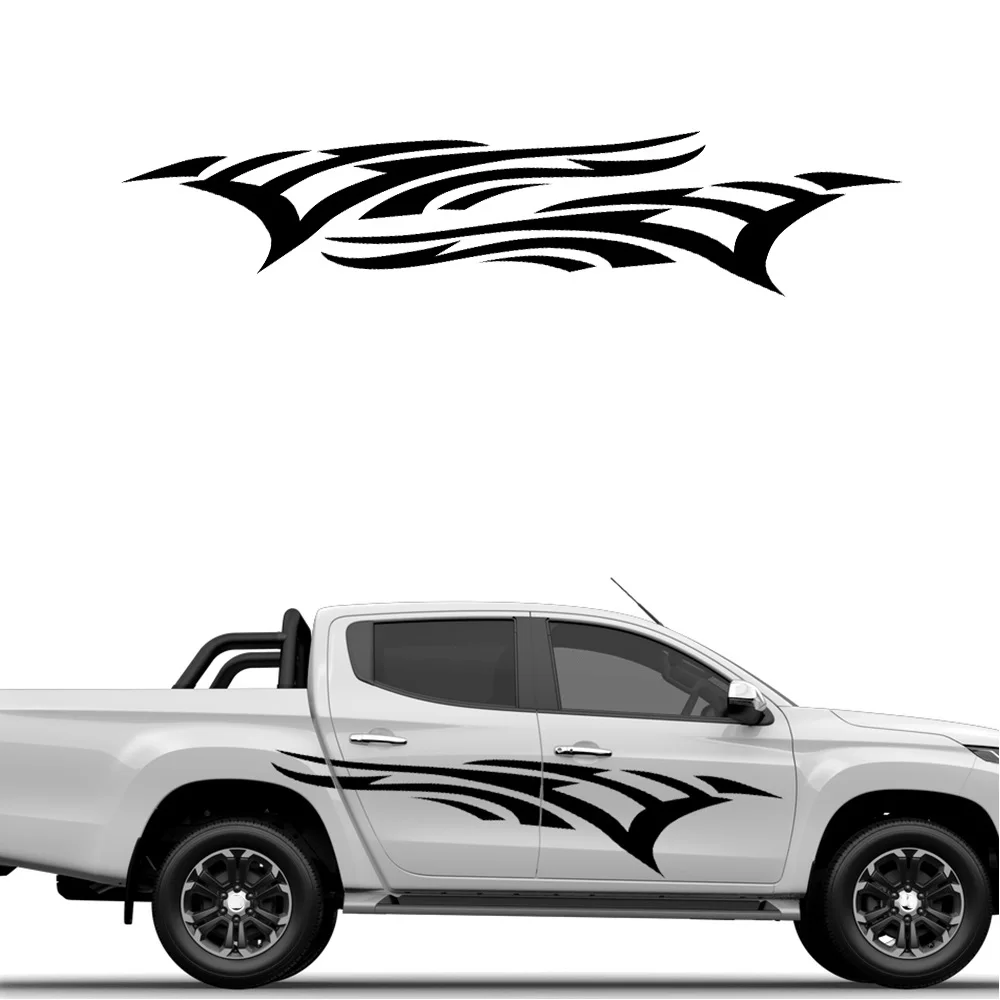 

For Toyota Hilux Tacoma Ford F150 Chevrolet Silverado Nissan Navara Isuzu D-Max Decal Pickup Car Door Side Stickers