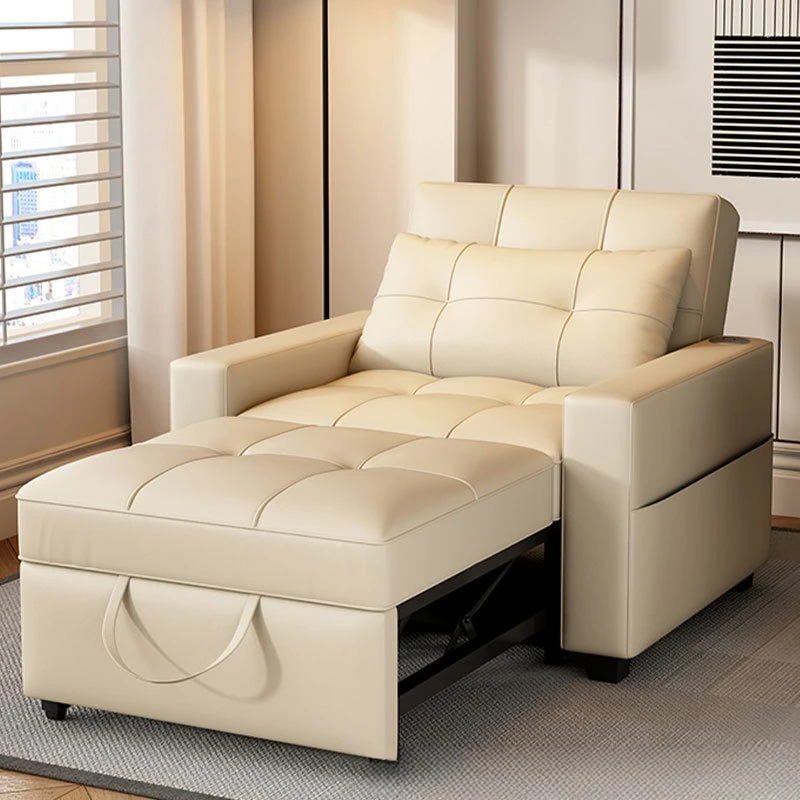 Sofa Bed Folding Home Small Apartment Living Room Dual-purpose Single Double Telescopic Bed