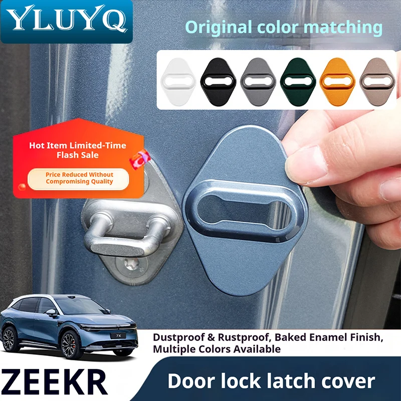 

ZEEKR 7X Car Door Lock Protective Cover Zeekr Car Door Stopper Anti-Rust Cover Lock Buckle Decorative Accessories
