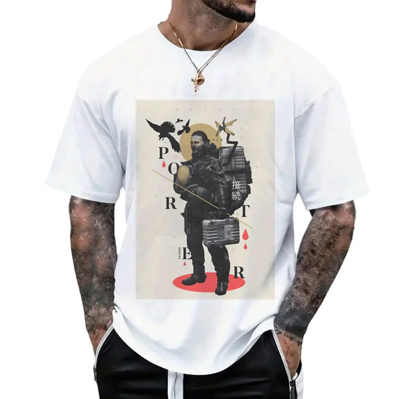 

Death Stranding Porter Bridges 0204 Gift t shirt for fans Scary game Hideo kojima Graphic Clothes All size Tops S-6XL