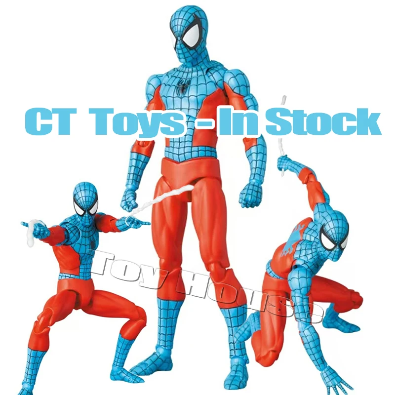 In Stock Ct Toys Spiderman Figure Mafex 190 Web Man Shf 185 Spider Miles Morales 2099 Spider-Man Anime Action Figure Model Toys