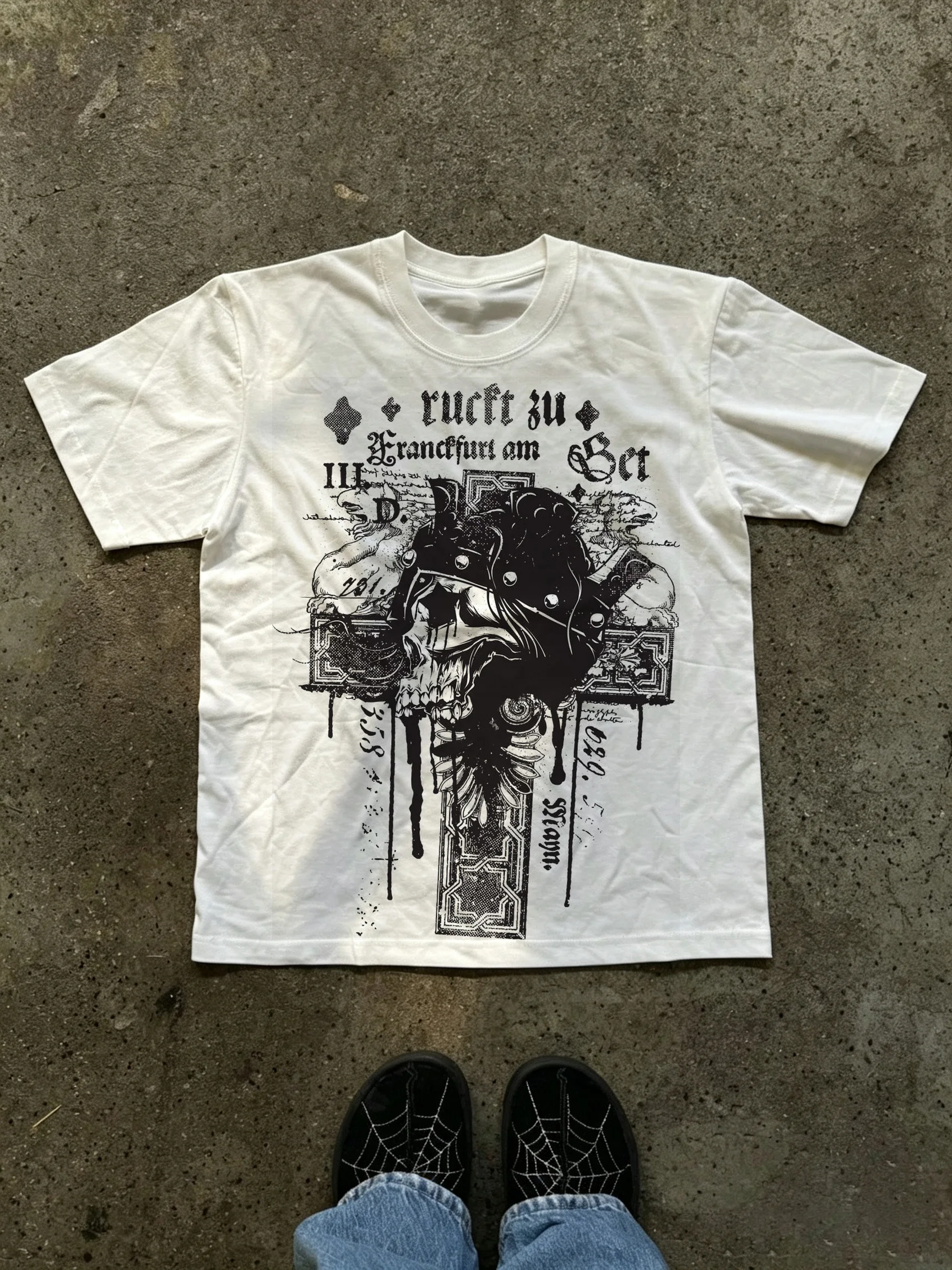 Summer New Arrival: Relaxed Fit, Crew Neck Design—Casual and Stylish, Leading Streetwear Trends. Printed T-Shirt. Unisex Style.