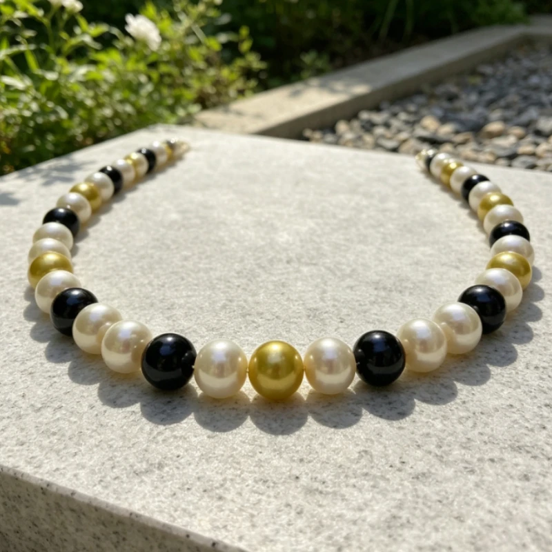 18“13-14mm Multicolor Pearl Necklace Perfect Mother's Day Gift