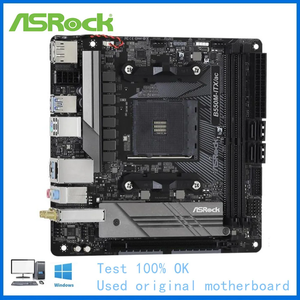 

B550M-ITX/ac Motherboard AM4 DDR4