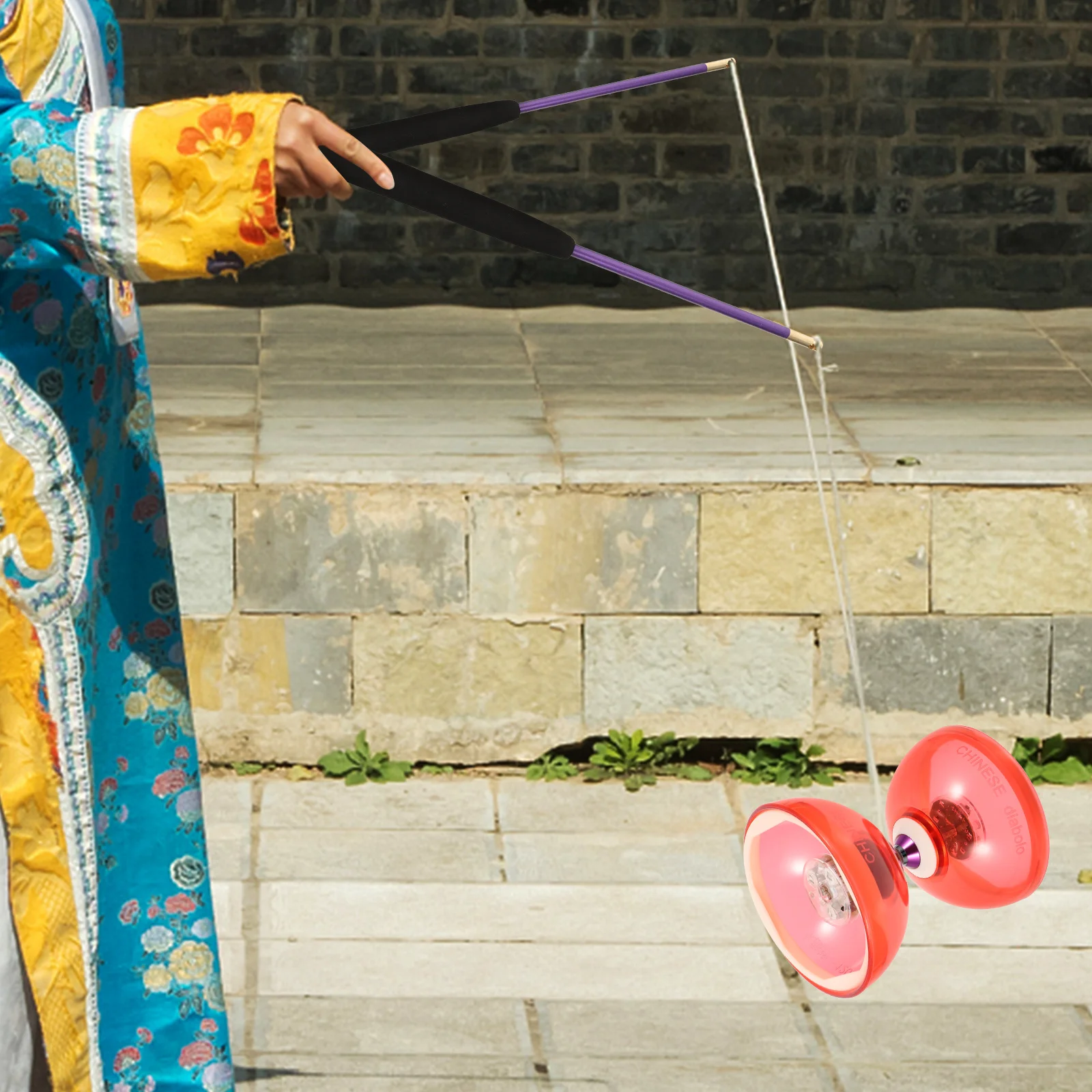 

Juggling Crystal Bearing Diabolo Kids Toys Chinese Yoyo Yo-yos for Red Child