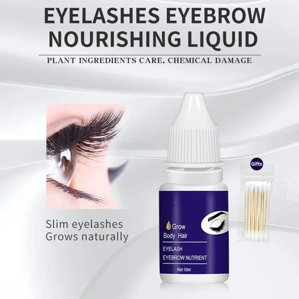 10 ml Wenkbrauw Groei Serum Voedende Enhancer Wimpergroei Wimper Voeding Vloeistof Mini Hydraterende Wimpers Groei Essentie