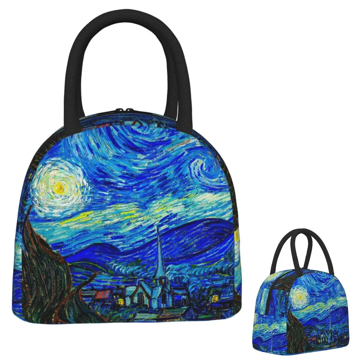

Изолированная сумка для обеда Starlight Night Van Gogh для женщин и детей, портативные коробки для еды, термосумка для обеда