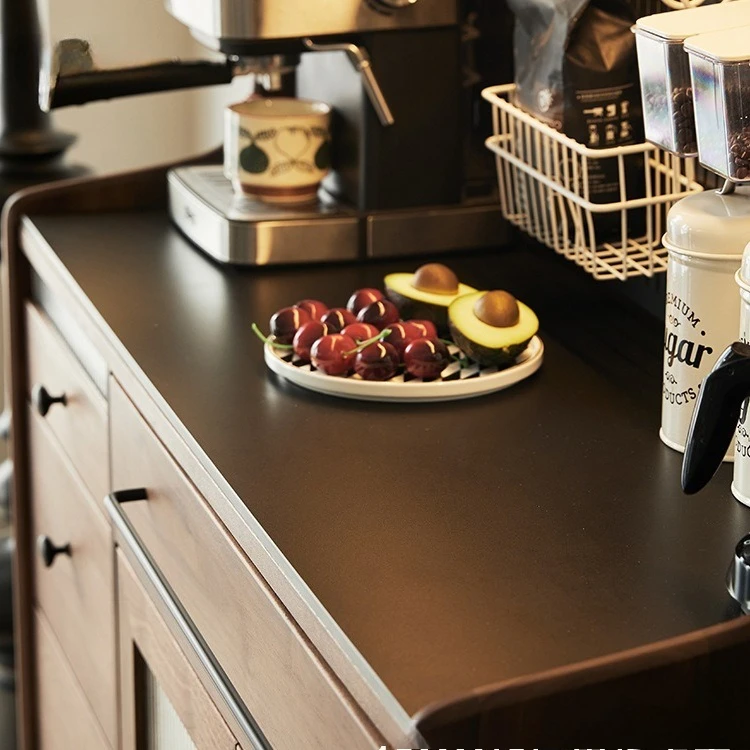 North American black walnut dining side cabinet, solid wood tea side cabinet