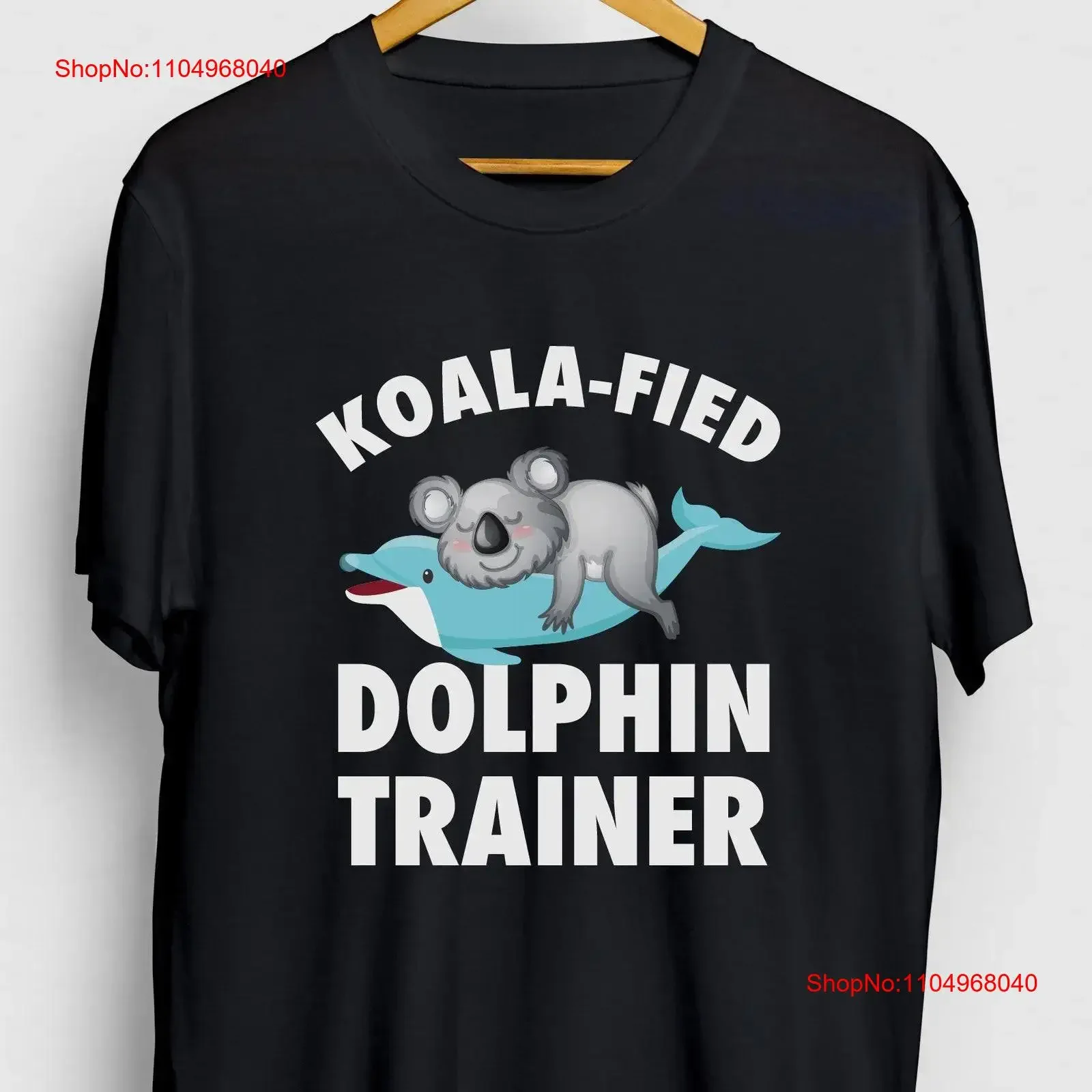

Koalafied Dolphin Trainer Funny Animal T Shirt tee Youth vintage Washed graphic Breathable Top For Everyday Wear Casual