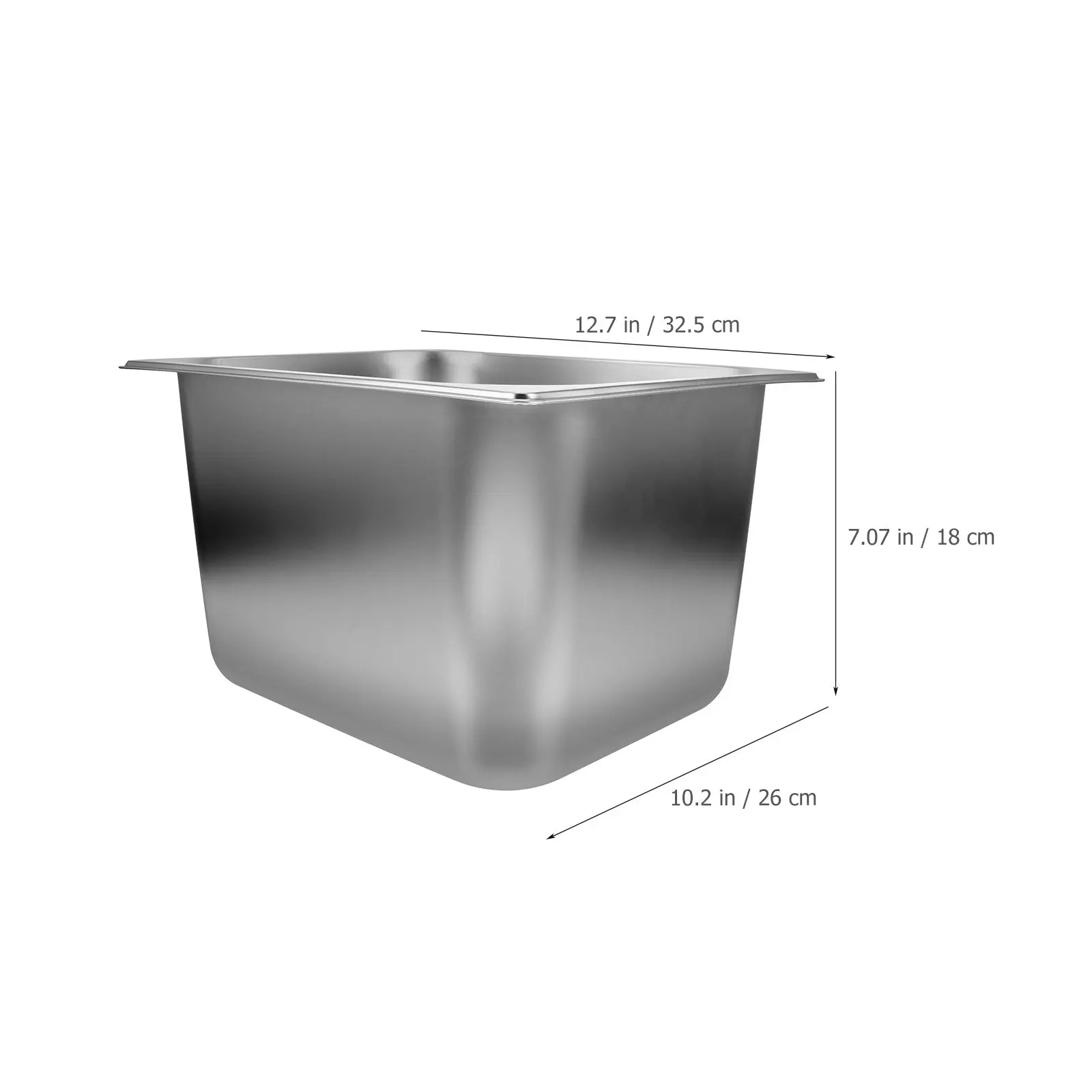 Stainless Steel Food Container Large Capacity Simple Design Reusable Buffet Tray Food Catering Holder Dustproof Cover Buffet